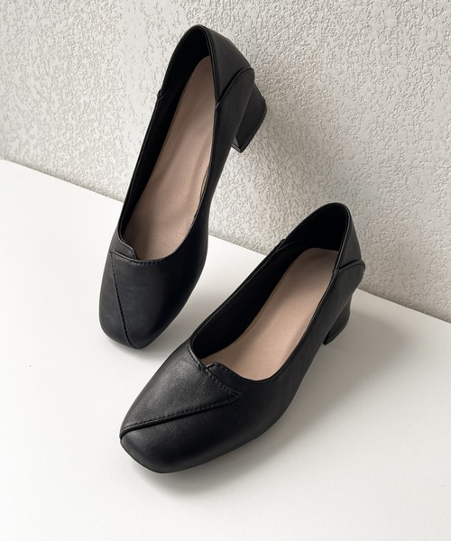 「maison de LATIR」 パンプス 23.5cm ブラック レディース_画像9