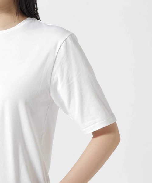 「ATON」 半袖Tシャツ 1 ホワイト レディース_画像4