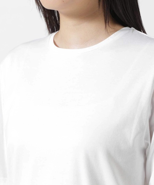 「ATON」 半袖Tシャツ 1 ホワイト レディース_画像5