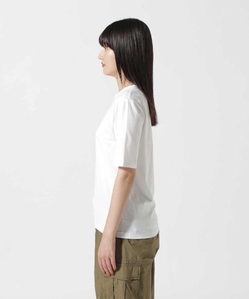「ATON」 半袖Tシャツ 1 ホワイト レディース_画像7