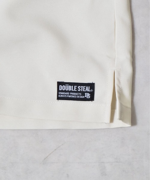 DOUBLE STEAL（ダブルスティール） シャツ DSブランドネーム付き開襟