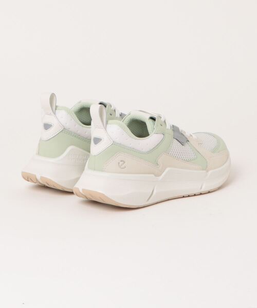 「ECCO」 ローカットスニーカー 35 ホワイト×ライム レディース_画像2
