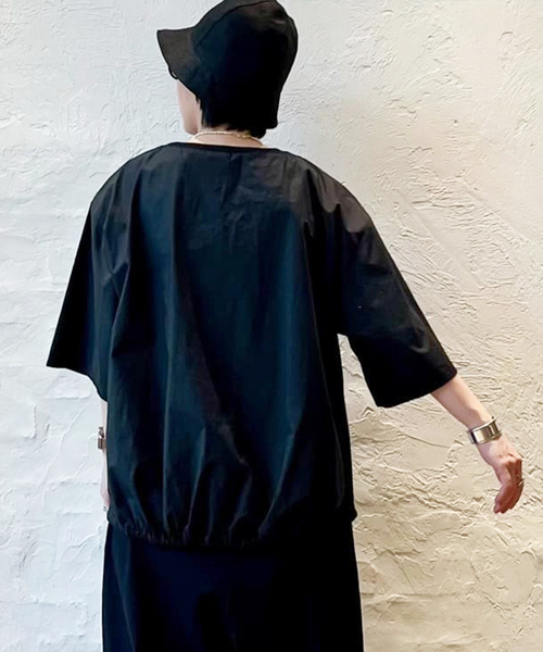 「JOURNAL STANDARD LUXE」 半袖ブラウス - ブラック レディース_画像6