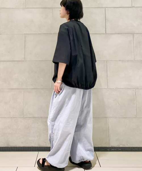 「JOURNAL STANDARD LUXE」 半袖ブラウス - ブラック レディース_画像8