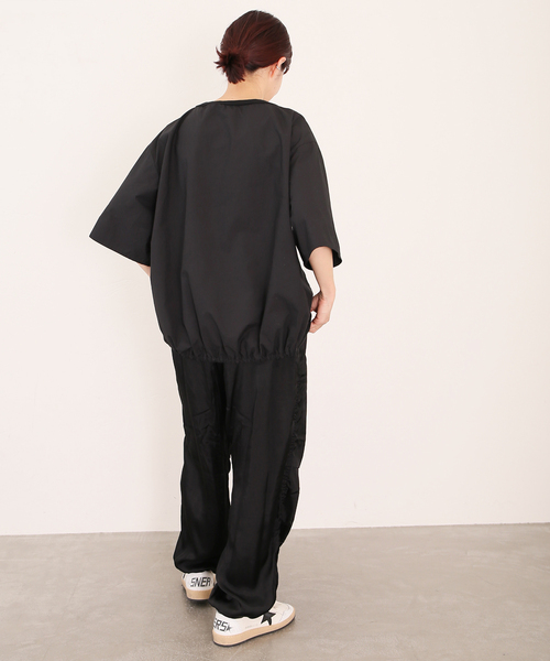 「JOURNAL STANDARD LUXE」 半袖ブラウス - ブラック レディース_画像9