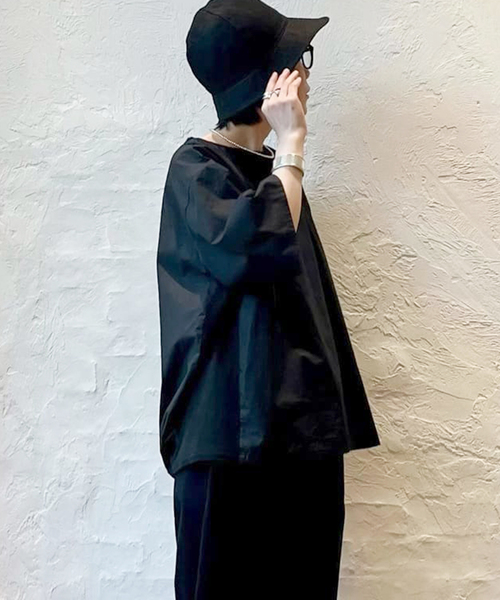 「JOURNAL STANDARD LUXE」 半袖ブラウス - ブラック レディース_画像10