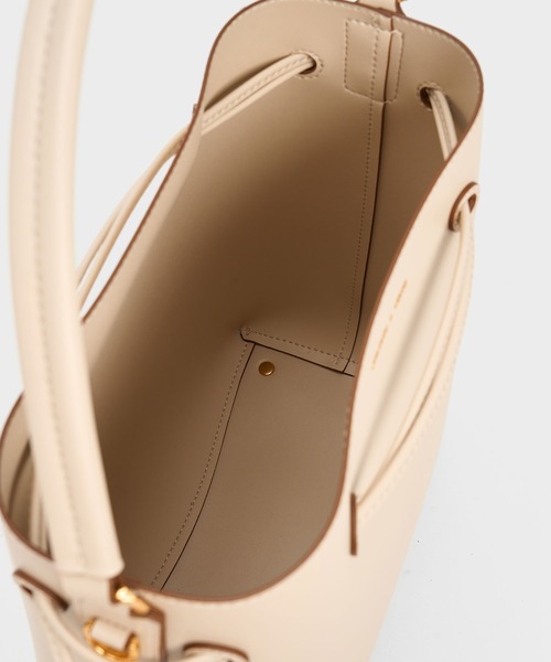 「CHARLES & KEITH」 2WAYバッグ L ダークブラック レディース_画像4