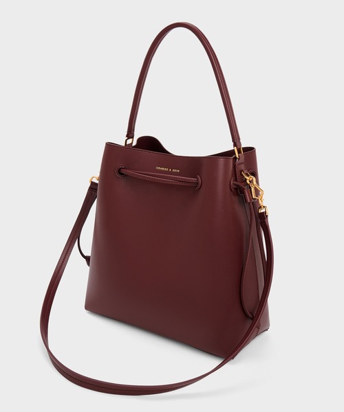 「CHARLES & KEITH」 2WAYバッグ L ダークブラック レディース_画像9