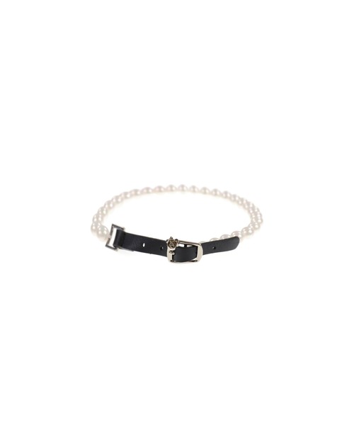 ブレスレット PEARL LEATHER BRACELET ＆ CHOKER レディースの画像