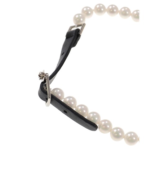 ブレスレット PEARL LEATHER BRACELET ＆ CHOKER レディースの画像