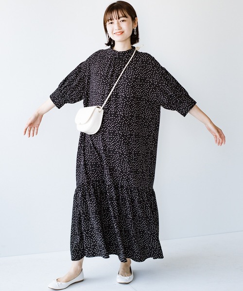 「haco!」 半袖ワンピース SMALL ブラック系その他 レディース_画像8