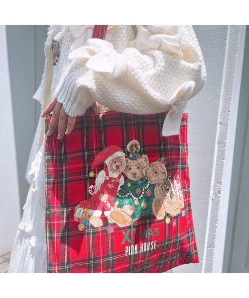 ピンクハウス❤トートバッグ❤新品未使用タグ付き❤火曜日迄最終価格 PINK HOUSE（ピンクハウス） トートバッグ フリー レッド系その他