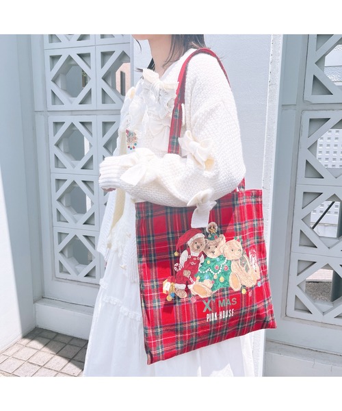 ピンクハウス❤トートバッグ❤新品未使用タグ付き❤火曜日迄最終価格 PINK HOUSE（ピンクハウス） トートバッグ フリー レッド系その他