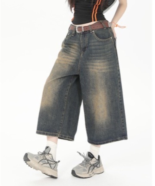 「lilful」 デニムパンツ M ブルー レディース_画像6