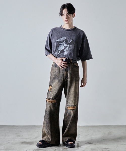 「CLEL」 デニムパンツ X-SMALL ネイビー メンズ_画像8