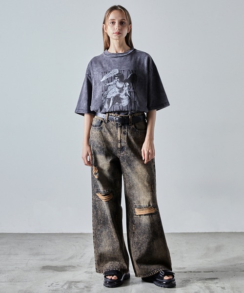 「CLEL」 デニムパンツ X-SMALL ネイビー メンズ_画像9