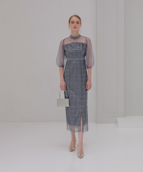 「Leja」 コンビワンピース SMALL グレー レディース_画像9