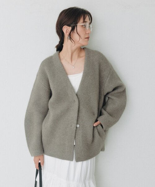 RIVE DROITE（リヴドロワ） ジャケット ノーカラージャケット ヘアリー