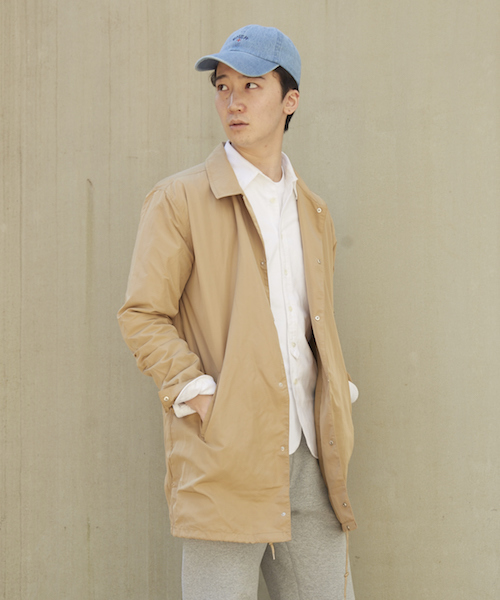 Re Youth コート ジャケット ナイロン ロング コーチ ジャケット