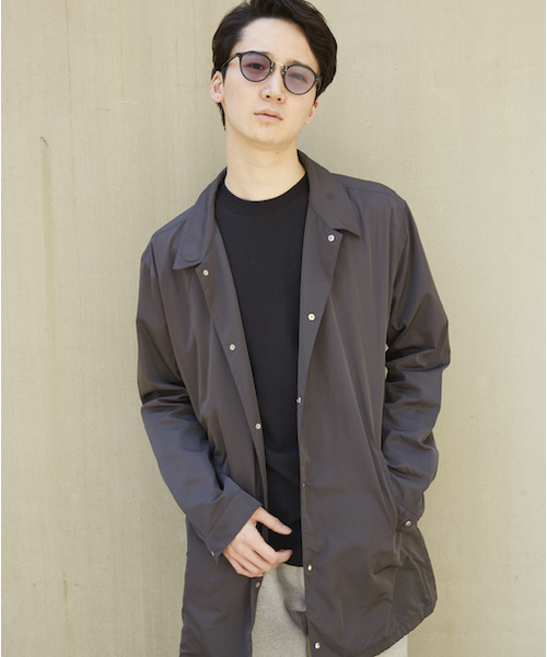 Re Youth コート ジャケット ナイロン ロング コーチ ジャケット