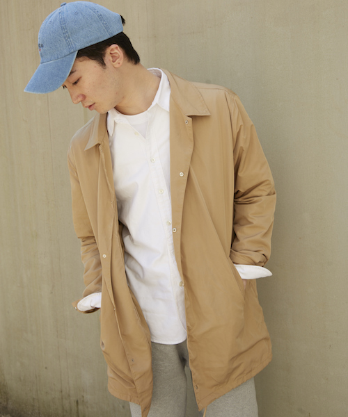 Re Youth コート ジャケット ナイロン ロング コーチ ジャケット