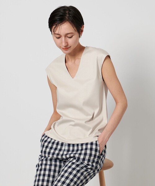 UNITED ARROWS ○UBCB フロントダブル Vネック ブラウス◆ UNITED ARROWS（ユナイテッドアローズ）の「UBCB エアリー V