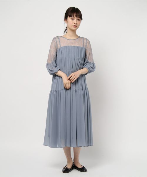 ドレス デコルテショルダーレースティアードワンピース Zozotown Paypayモール店 通販 Paypayモール