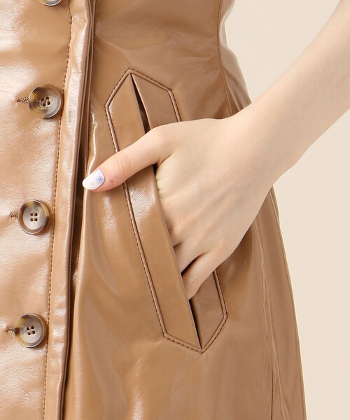 me&me couture（ミーアンドミークチュール） スカート エナメルロング