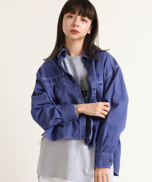定番人気SALE シャツ PayPayモール店 - 通販 - PayPayモール ブラウス B2606 ルーズBIGワークシャツ ZOZOTOWN 低価お得