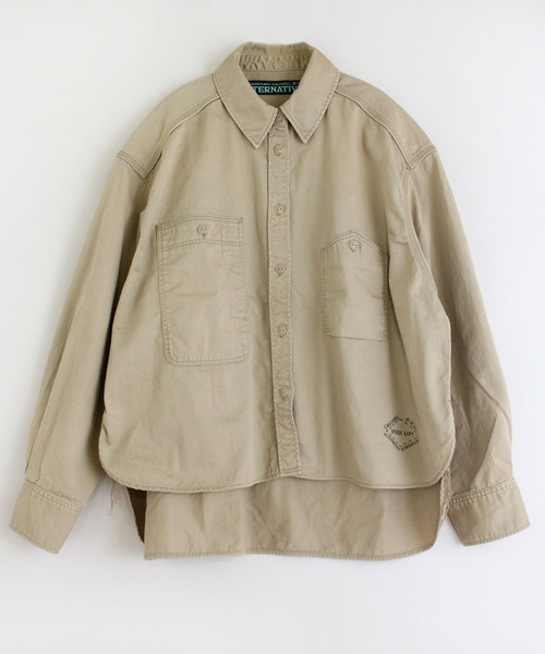 定番人気SALE シャツ PayPayモール店 - 通販 - PayPayモール ブラウス B2606 ルーズBIGワークシャツ ZOZOTOWN 低価お得