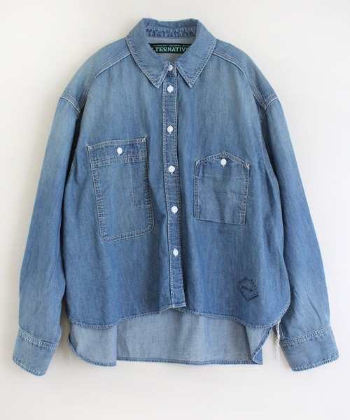定番人気SALE シャツ PayPayモール店 - 通販 - PayPayモール ブラウス B2606 ルーズBIGワークシャツ ZOZOTOWN 低価お得