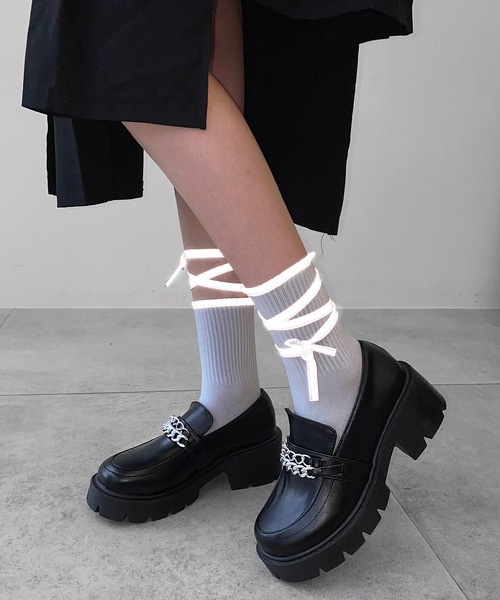 minsobi（ミンソビ） 靴下 マルチストラップファッションソックス