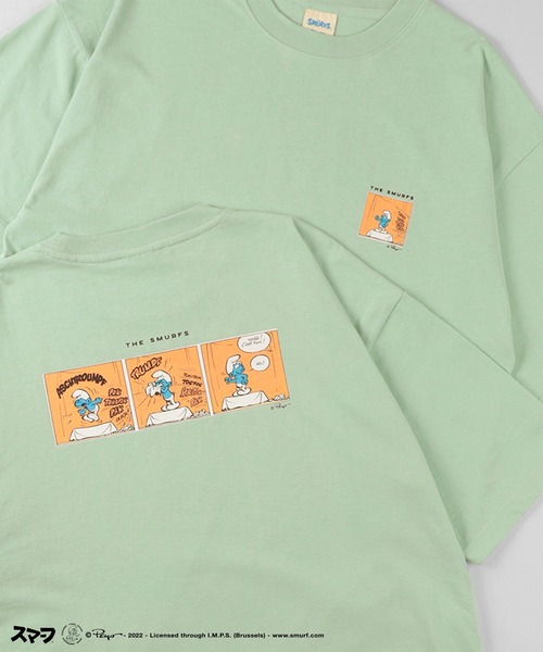 Tシャツ Tシャツ The Smurfs スマーフ バックプリント コミックイラスト 半袖プリントtシャツ Zozotown Yahoo 店 通販 Yahoo ショッピング