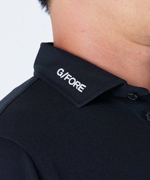 ポロシャツ 「G/FORE」MENS クールマックス鹿の子 長袖ポロシャツ  