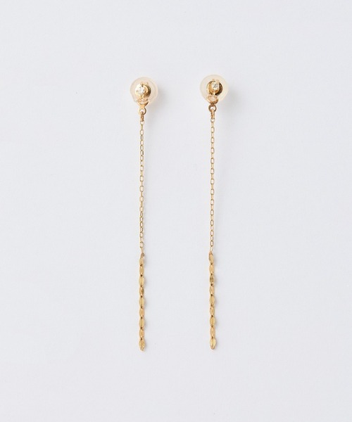 JEWEL ADDICT｜Phoebe【K10】リーフダイヤモンドピアス