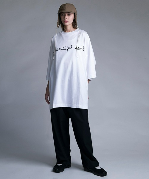 メンズ tシャツ Tシャツ 「my beautiful landlet」 MERCERIZATION JERSEY LOGO BIG T-SHIRT｜zozo｜06