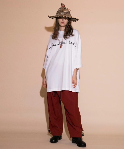トップス 23AW my beautiful landlet SWEAT SET-UP my beautiful landlet tシャツ 「my landlet」 MERCERIZATION