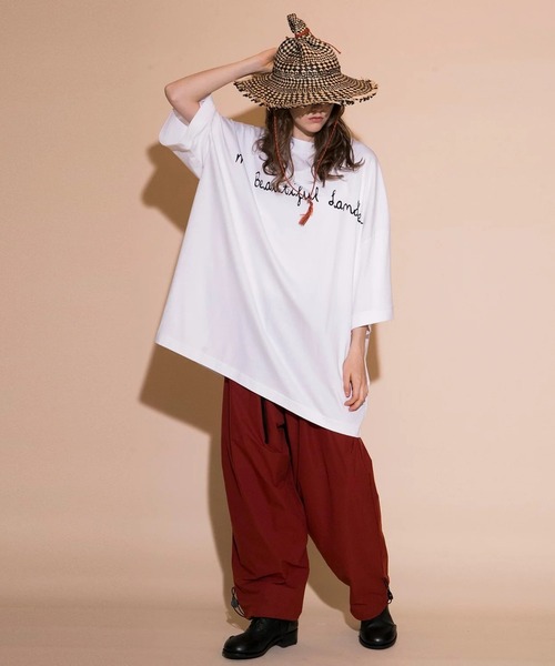 新品未使用 My Beautiful Landlet カットソー my beautiful landlet - GIZANDY JERSEY OVERSIZE T-SHIRT