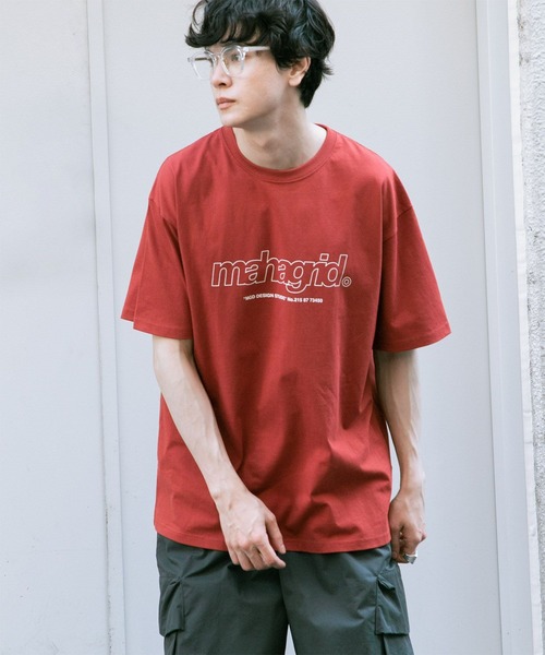 Tシャツ・カットソー [MAHAGRID]PILOTS TEE MAHAGRID tシャツ 「mahagrid/マハグリッド」BASIC LOGO TEE