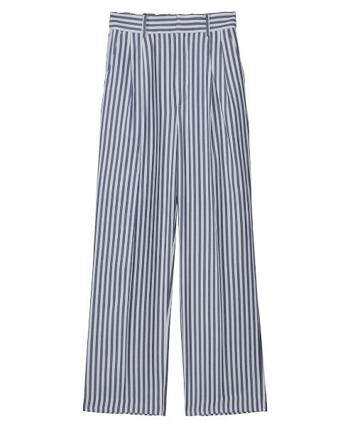 Ameri（アメリ） パンツ STRIPE SLIM STRAIGHT PANTS レディース