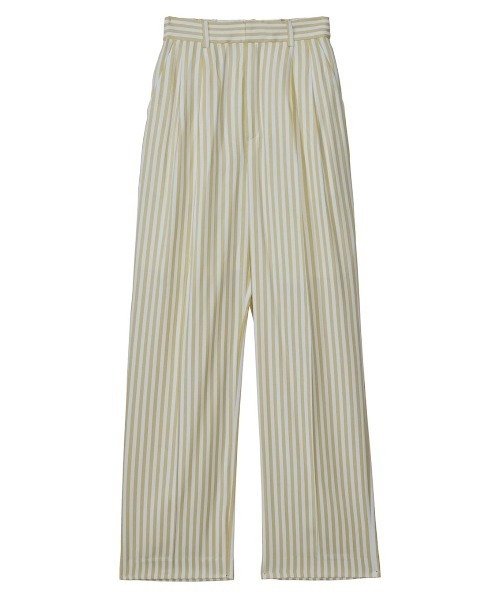Ameri（アメリ） パンツ STRIPE SLIM STRAIGHT PANTS レディース