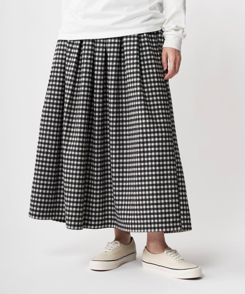 GRAMICCI グラミチ ウールプレイティド　ロング スカート GRAMICCI (グラミチ) WOOL PLEATED SKIRT / ウールプレイティド