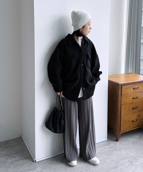reca（レカ） パンツ 迷わず着れる！大人のセミワイドプリーツパンツ