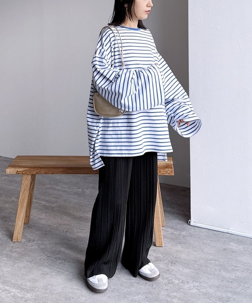 reca（レカ） パンツ 迷わず着れる！大人のセミワイドプリーツパンツ