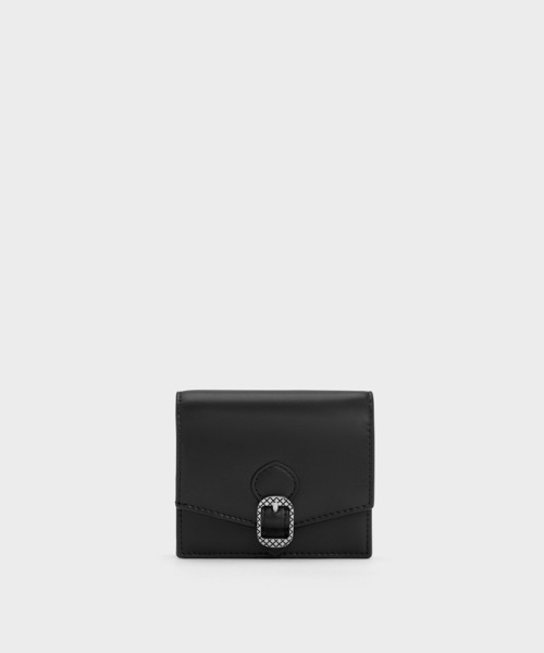 CHARLES ＆ KEITH 財布 Avis アビス キルトバックルウォレット