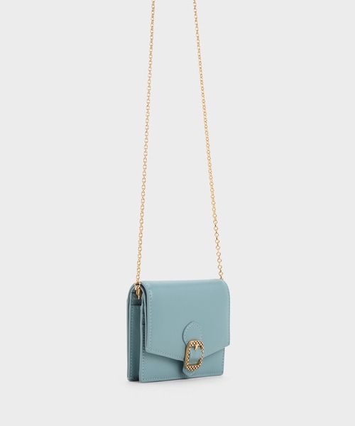 CHARLES ＆ KEITH 財布 Avis アビス キルトバックルウォレット