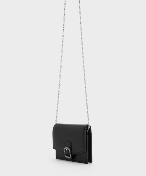 CHARLES ＆ KEITH 財布 Avis アビス キルトバックルウォレット