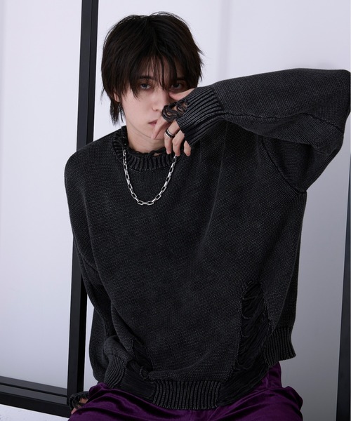 Stone  フード付きニットセーター 01.jpg