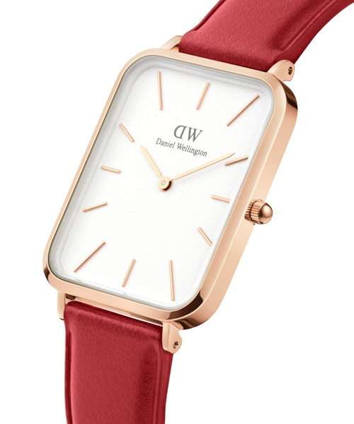 Daniel Wellington 腕時計 レディース QUADRO 26 DW00100560 Quadro Studio - Womens square watch - Black & Silver | DW