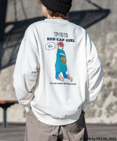 RED CAP GIRL トレーナー スウェット 「a-r」「PEZ×RedCapGirl